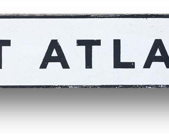 East Atlanta block letters neighborhood sign 37 x 7