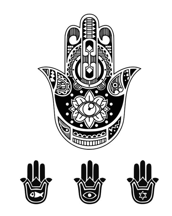 Download Hamsa svg Symbols svg Amulet svg Hamsa hand svg Boho hand svg