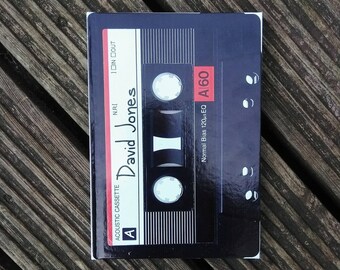 Personalised Cassette Notebook