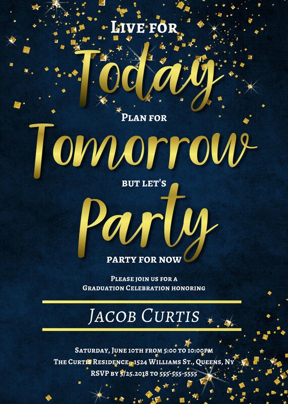 2018 graduation party invitations