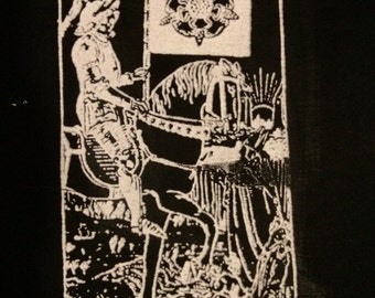 Death Tarot Card Patch | Major Arcana | Skeleton | Thirteen | 4 x 5