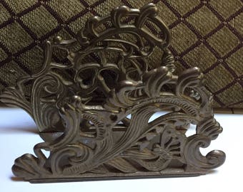 Teleflora Brass Napkin Holder - Letter Holder