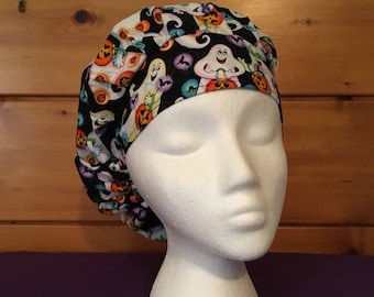 Women’s adjustable bouffant surgical scrub hat.