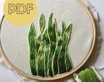 DIY Embroidery Hoop Art | Hand Embroidery Pattern PDF | Modern Hand Embroidery Pattern | PDF Pattern Digital Download