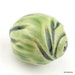 Round Ceramic Beads, Ceramic beads, Handmade Round Beads, Green beads, Swirly Beads, Chunky Beads, Focal Beads, One of a kind Beads