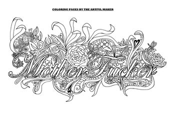 i have no fucks to give adult coloring page by the artful