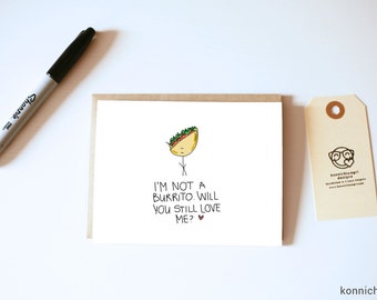 funny burrito valentines day cards