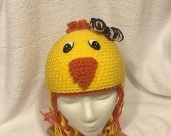 Crochet Baby Chick Hat
