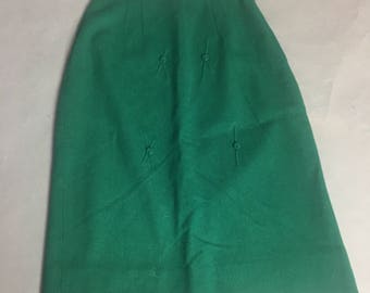 vintage 50s skirt / 1950s skirt / 1960s skirt / pencil skirt / wool skirt / wiggle skirt / pencil skirt 8087
