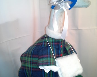 Winter Girl's Coat for Large Goose