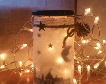 Christmas Village candle Lantern