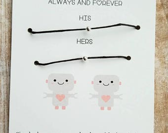 Couples Bracelets, Boyfriend Girlfriend Bracelets, Boyfriend Girlfriend Jewelry , Couples Set, His Hers Bracelets , Boyfriend Bracelet, him