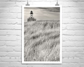 Block Island Lighthouse Print, Rhode Island, Fine Art Photography, Lighthouse Art, New England Art, Vertical Print, Wall Art, Canvas Print