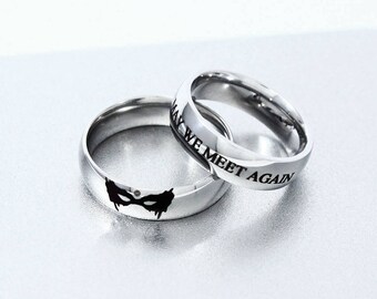 May We Meet Again Engagement Ring, Clexa Ring, Heda, Wanheda, Heda Ring, Clexa Jewelry, The 100, Clarke Lexa Ring, Skaikru Trikru Ring,