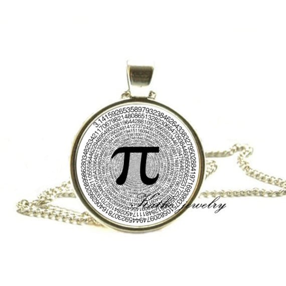 Pi pendant math pendant math geek gift math teacher gift