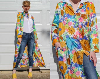 70s Flower Power Duster Robe