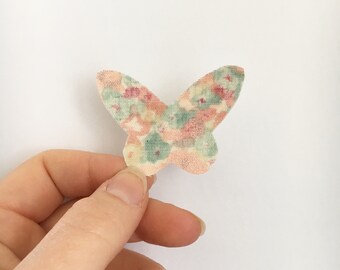 Summer in the countryside barrette Butterfly hair clip baby child white leaves elastic nylon headband