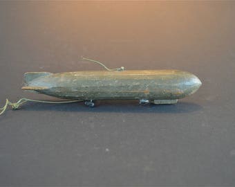 Charming scratch built wooden model airship Zeppelin air ship circa.1920-30