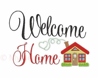 Welcome embroidery | Etsy Welcome embroidery | Etsy