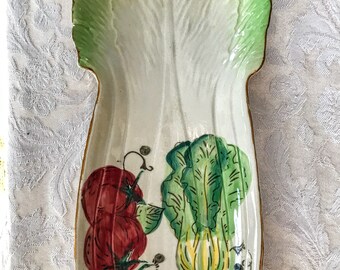 Vintage Mid~Century Lettuce/Tomato/Celery Serving Tray