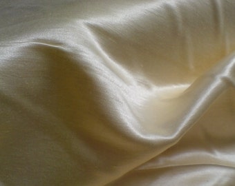 Amber Gold Fabric BY THE YARD Hemp Silk Satin Cloth Eco Friendly Home Decor Fabric Yellow Material Hempsilk Charmeuse Extra Wide Gryffindor