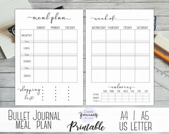 compact meal planner printable meal planner kit grocery