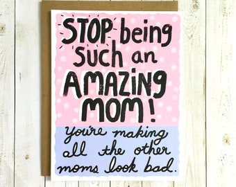 Funny Mother's Day Card, Funny Mom Card, Mother's Day Card Funny, Funny Mum Card, Cute Mother's Day Card, Mother's Day Card, Card For Mom