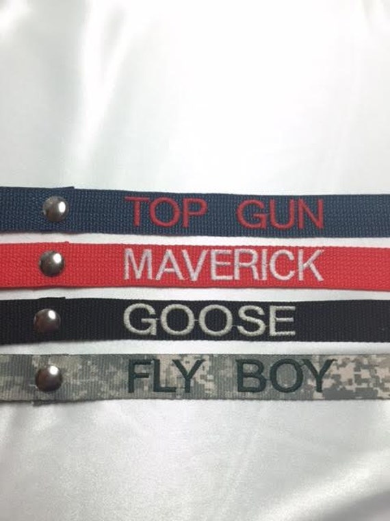 Military Call Sign Luggage Tags embroidered personalized