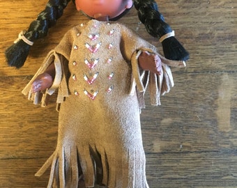 Vintage Native American Indian doll