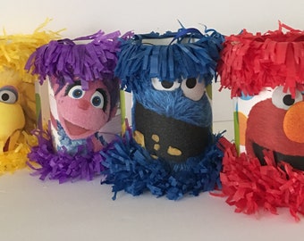 Sesame Street mini pinatas party favor treat bags set of 12
