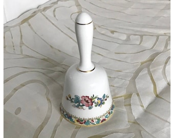 Vintage Coalport 'Ming Rose' Bone China Bell, Oriental, Floral, Made in England