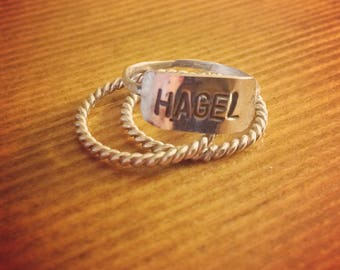Personalized stacker rings