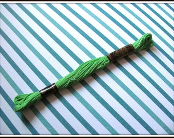 Cotton embroidery FLOSS stranded RUBI 318 Green