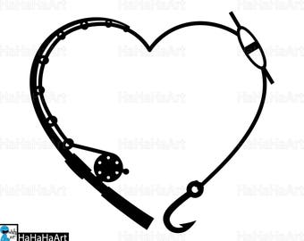 Free Free 350 Heart Fishing Hook Svg SVG PNG EPS DXF File