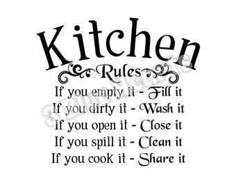 Kitchen Rules SVG dxf Studio, Cutting Board SVG dxf Studio, Cooking svg dxf studio, kitchen svg dxf studio