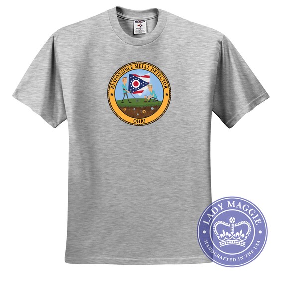 ohio metal detecting t shirt oh responsible metal detector