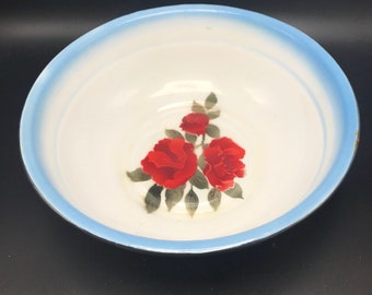 Diamond enamelware bowl