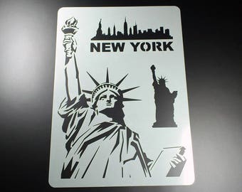 Stencil New York Statue of Liberty Miss Liberty-BA01