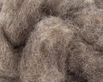 Corriedale Bulky Wool Roving - Squirrel - 4 ounces