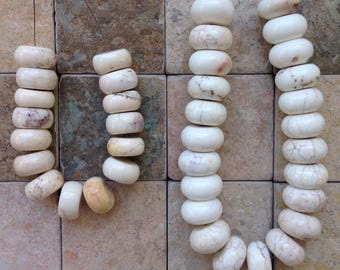Rondelle Magnesite Beads Various Sizes