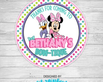 FVTAGS-907: Minnie's Bow-Tique Tags or Stickers