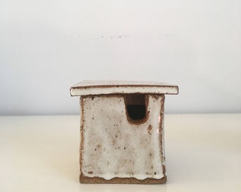 Ceramic Salt Cellar & Spoon