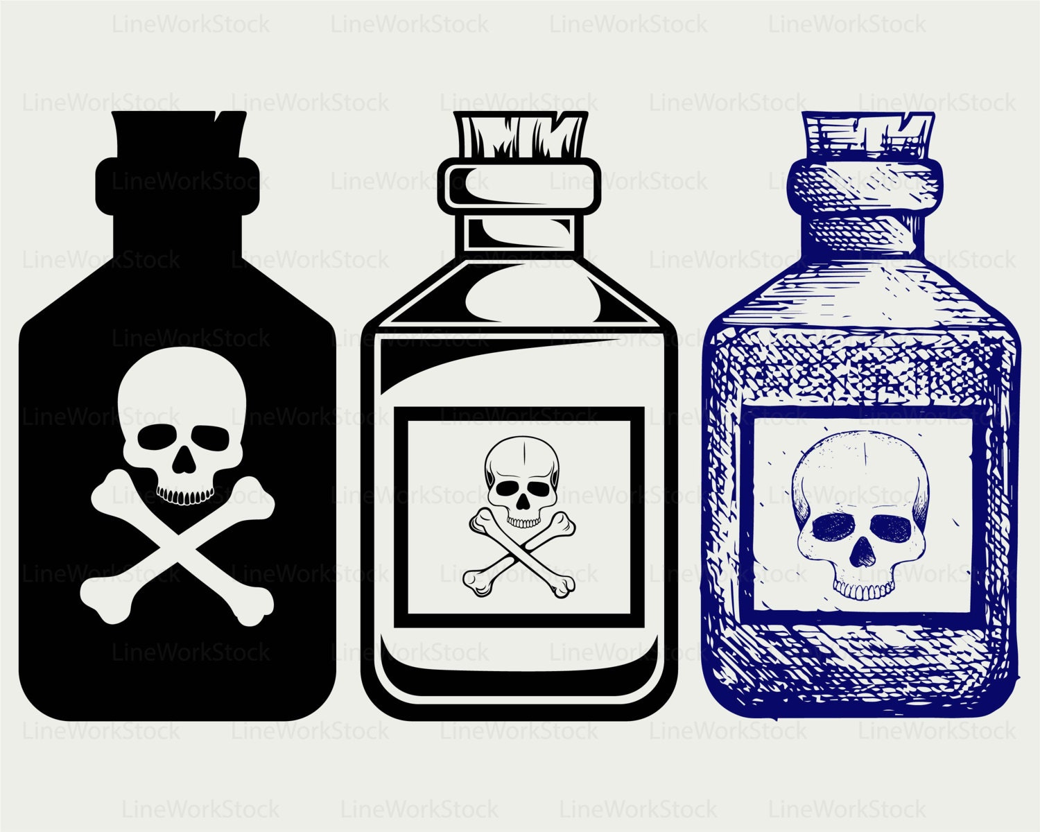 Bottles poison svg/poison clipart/poison svg/poison silhouette/poison
