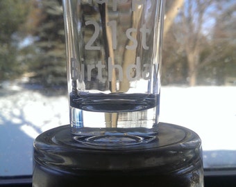 Personalized/Custome Etched Shot Glass
