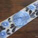 1 Yard-White Fabric Trim Wide Trim-Multi Color Thread Embroidered Floral Design on White Sari Border-Silk Sari Fabric Ribbon-India Trim