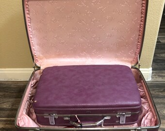 2 Piece American Tourister Lavender Luggage Set