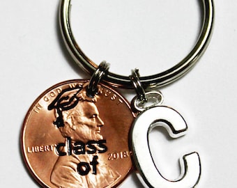 Graduation Gift for him. Gift for her. Class of 2018. Personalized Graduation Gift. Lucky Penny. High School Graduation.College Graduation.
