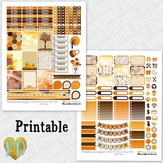 october printable planner stickers monthly sticker kit monthly planner free download