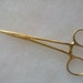 Hemostats 5” Straight Stainless Steel Gold Plated Serrated Ends