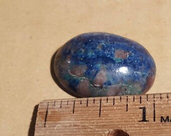 Beautiful Polished Ajoite Shattuckite Cabochon